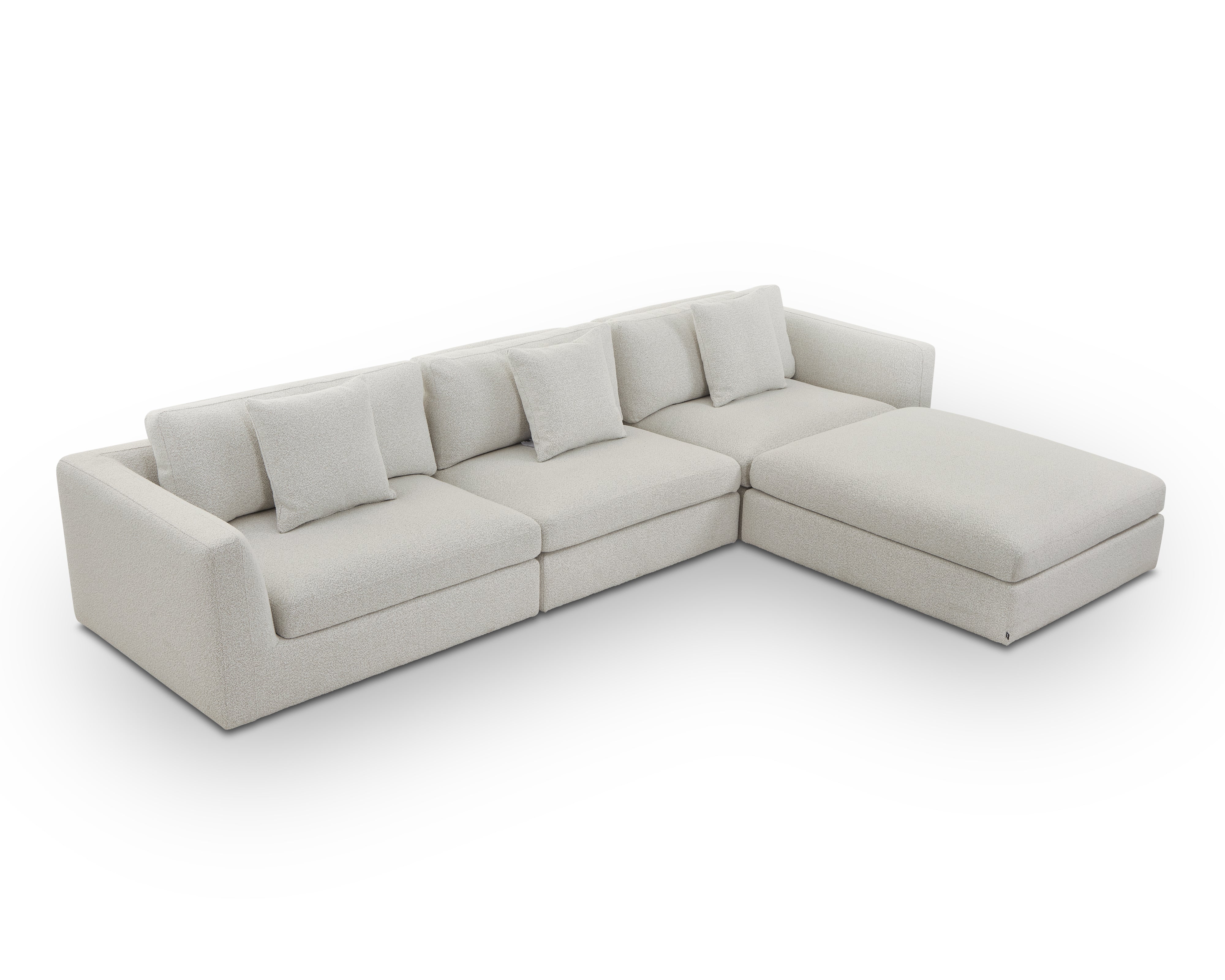 Nuova Modular Sofa Ottoman - Capella Ivory by Liang & Eimil
