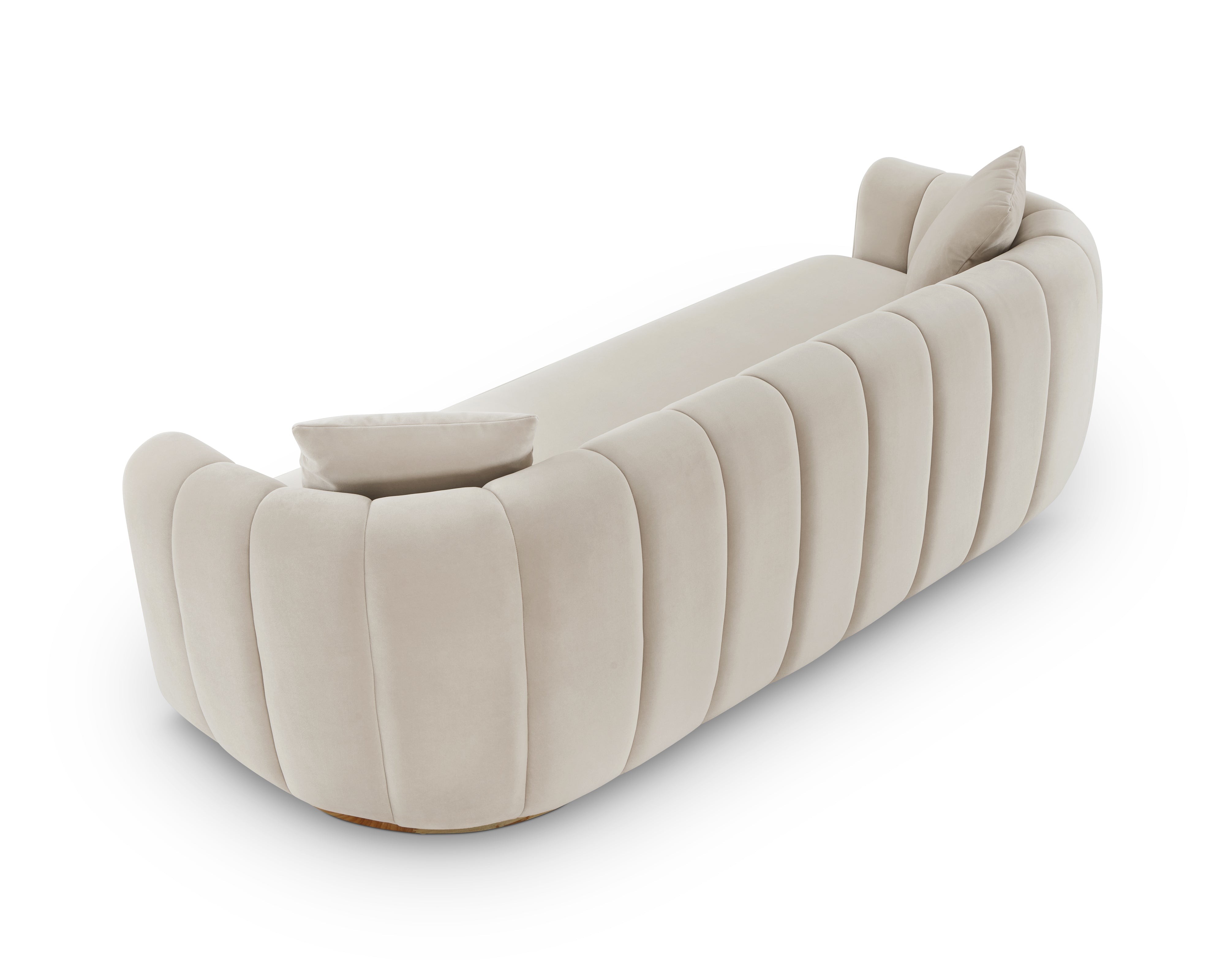 Arles 3 Seater Sofa - Melbourne Stone & Natural Wood by Liang & Eimil