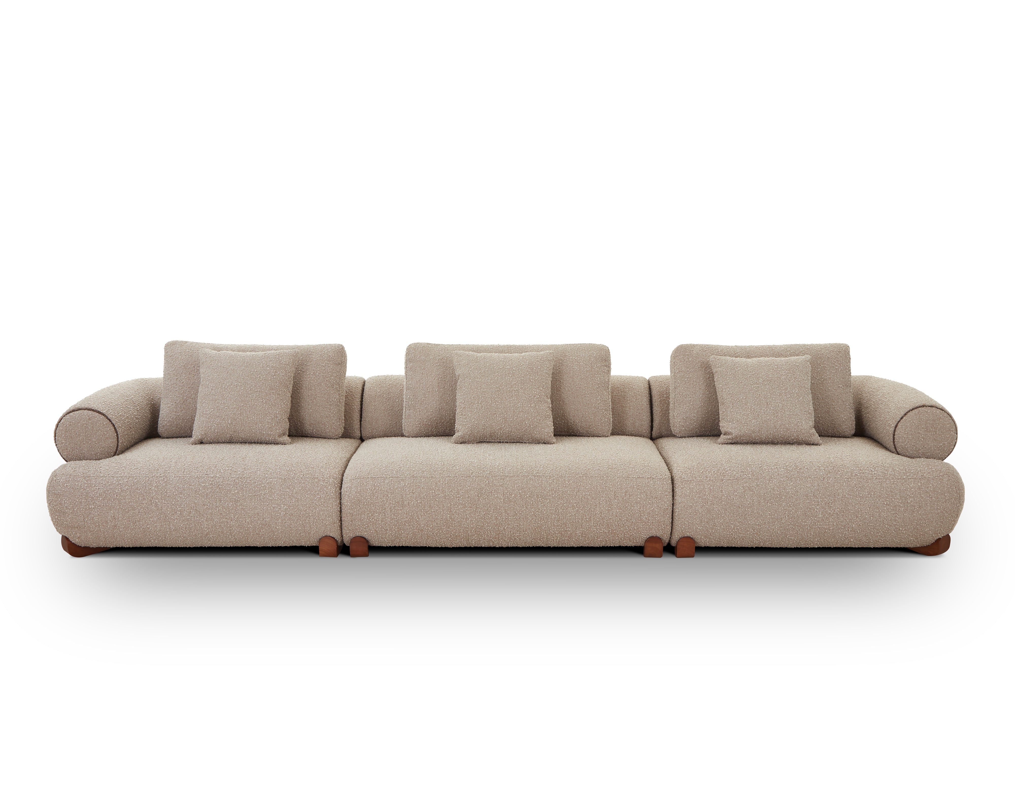 Cotto Modular Sofa Left - Amalfy Taupe & Middle Brown by Liang & Eimil