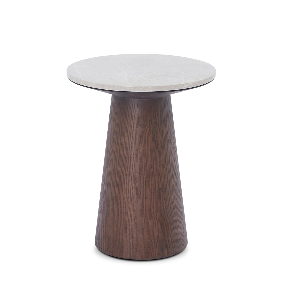 Emilio Side Table - Dark Brown & Beige Marble Liang & Eimil