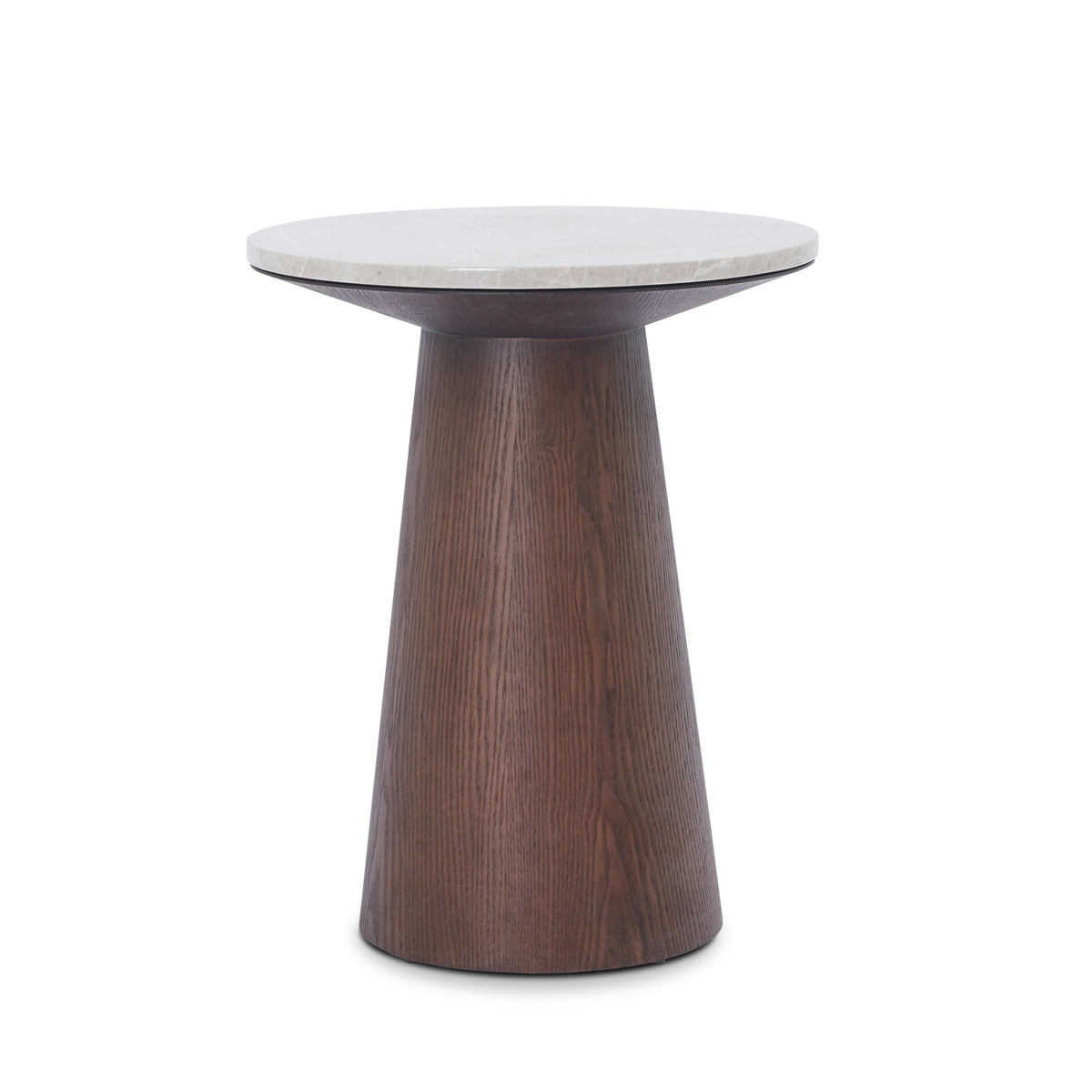 Emilio Side Table - Dark Brown & Beige Marble Liang & Eimil