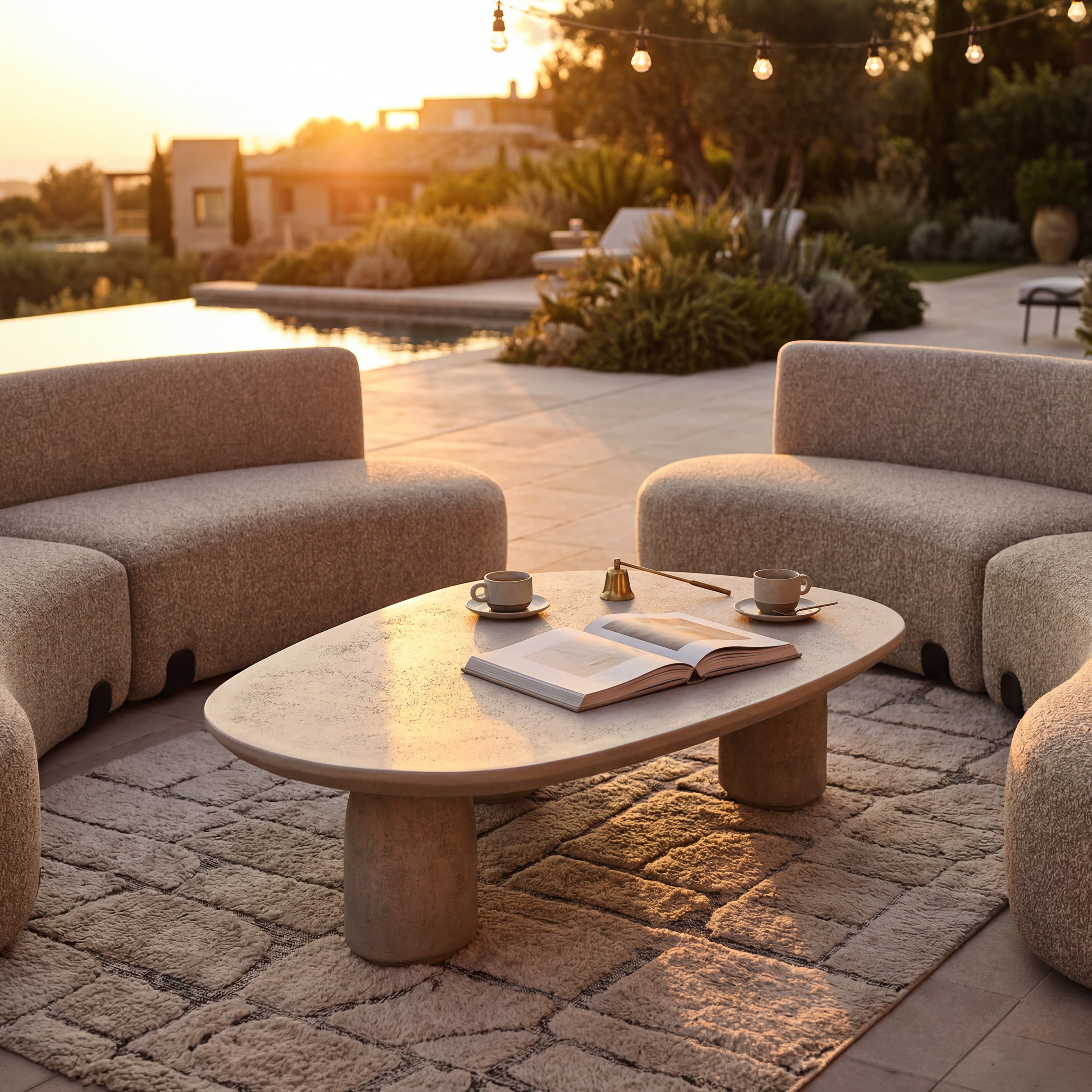 Veranda Coffee Table - Limestone by Liang & Eimil