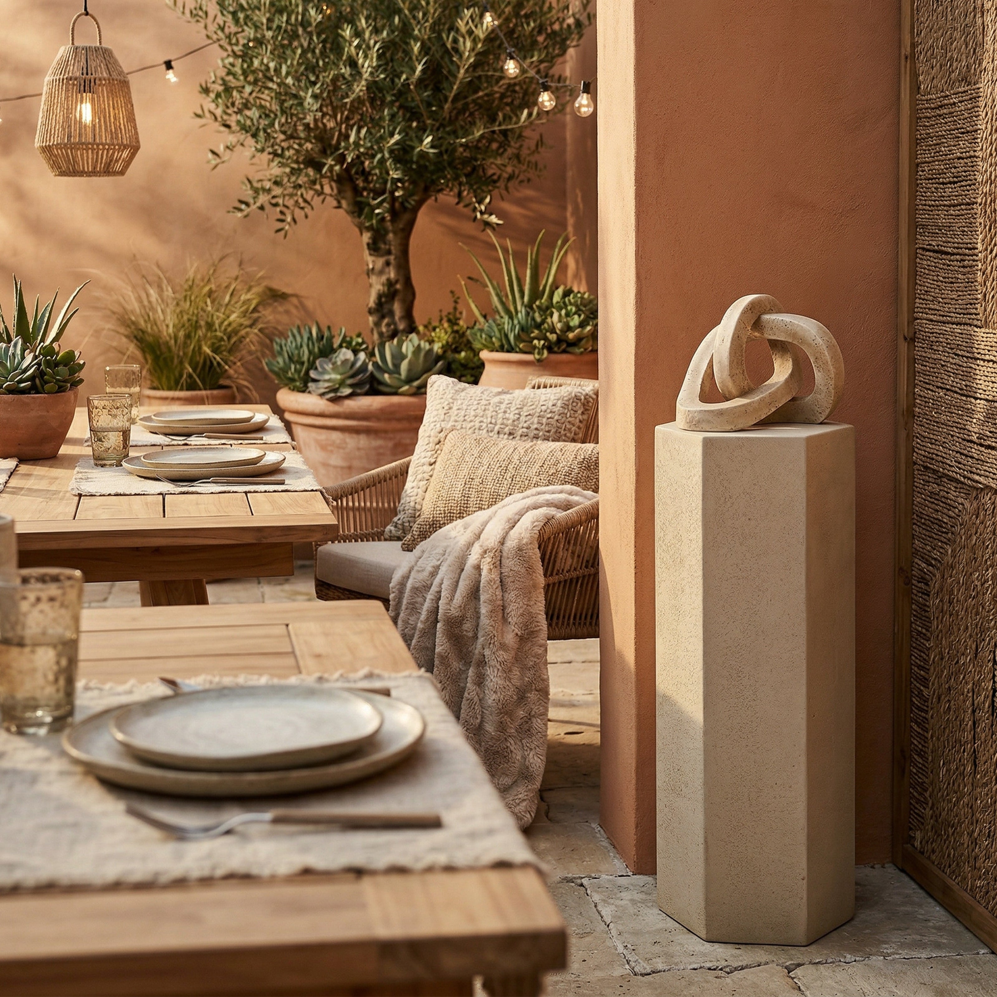 Nanpuk Pedestal - Sandstone by Liang & Eimil