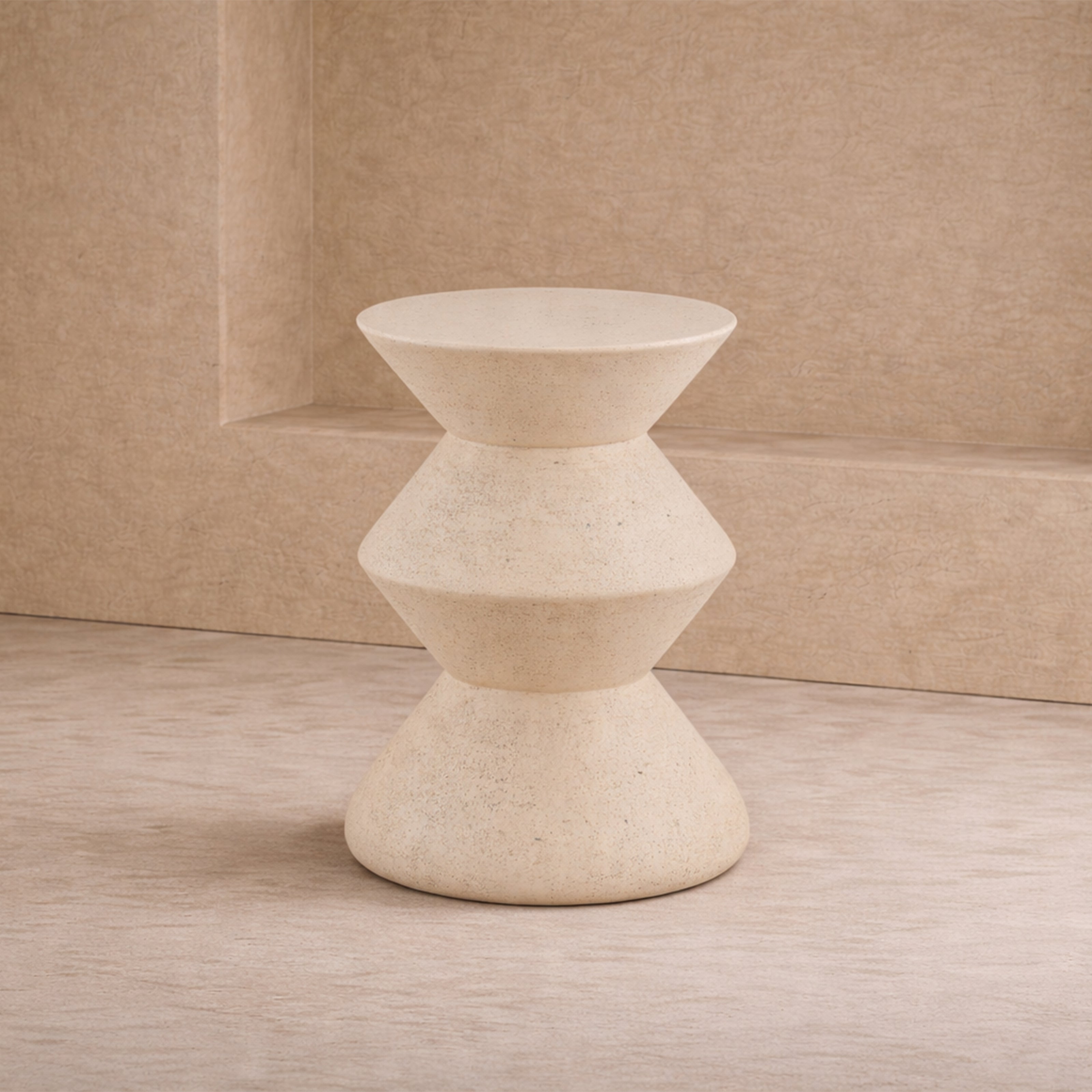 Zinda Side Table - Sandstone by Liang & Eimil