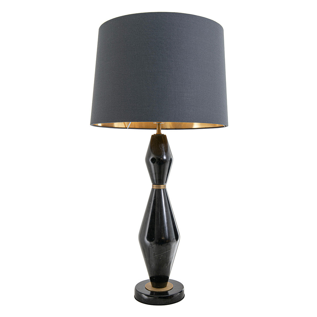 Thelon Brass & Black Table Lamp by RV Astley