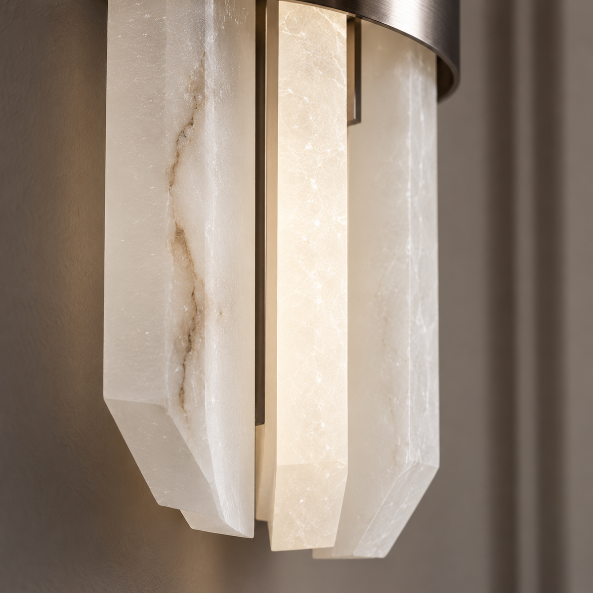 Lunara Bronze & Alabaster Wall Light Decorum Collection