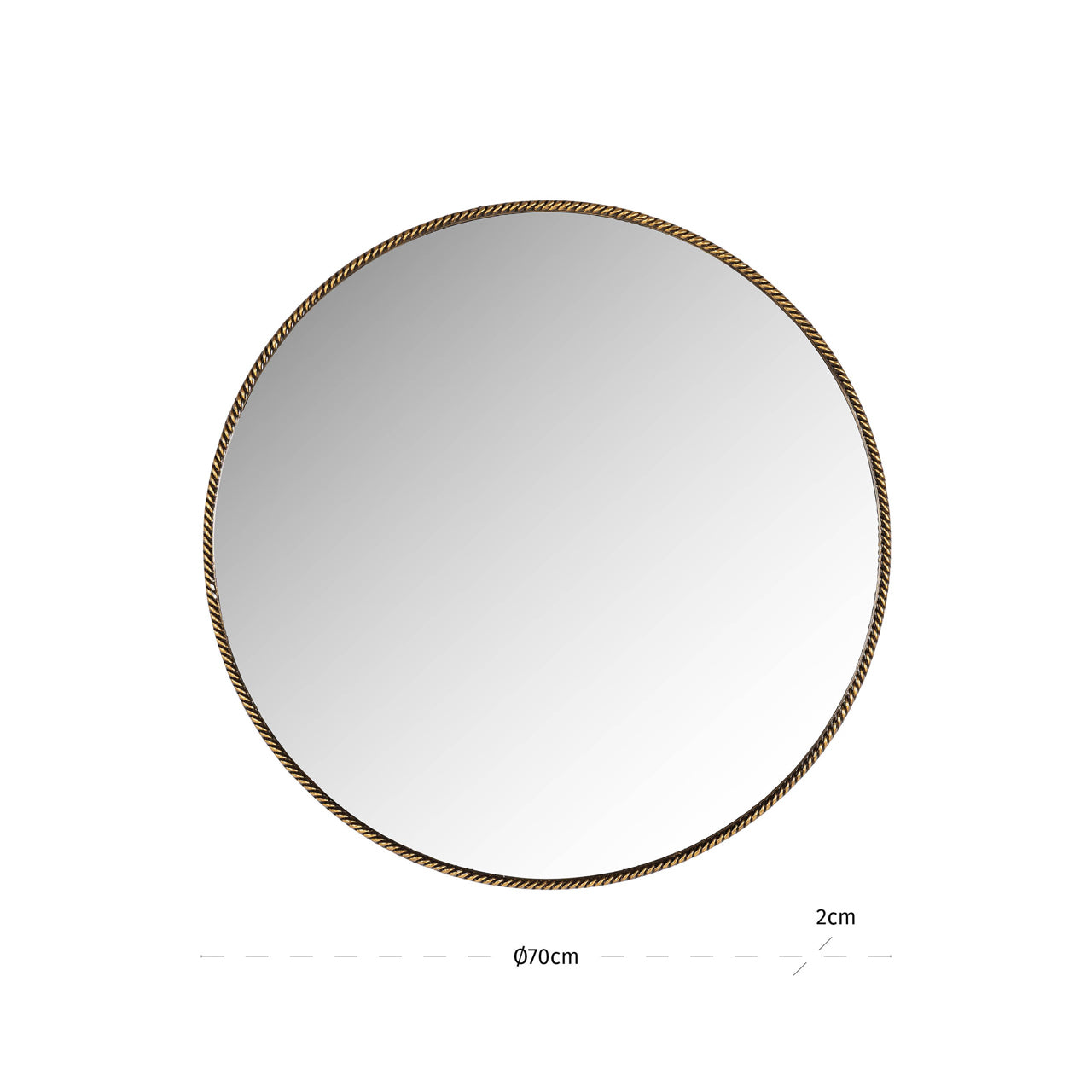 Lavinia Gold Mirror - 70cm by Richmond Interiors