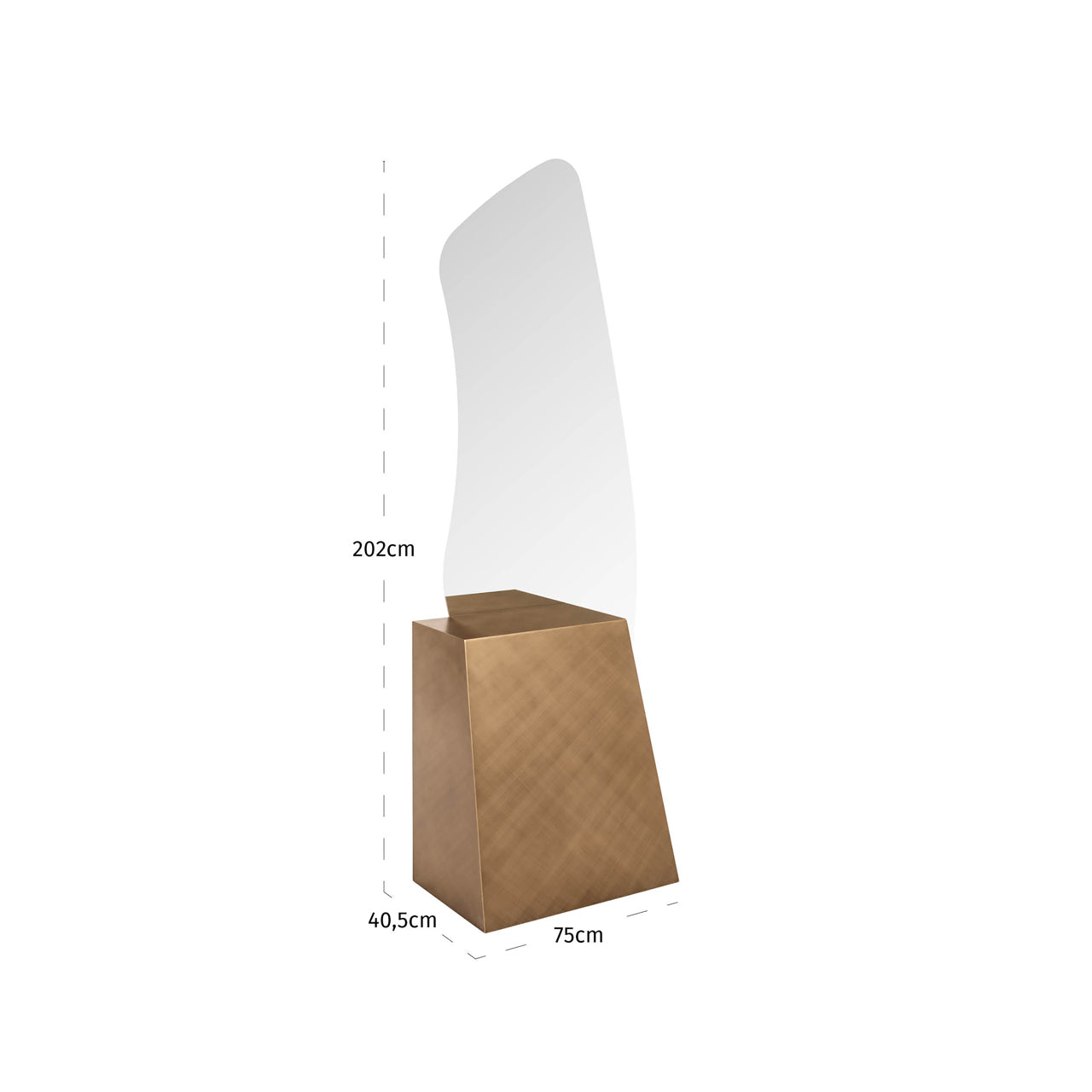 Mayla Brushed Gold Mirror by Richmond Interiors
