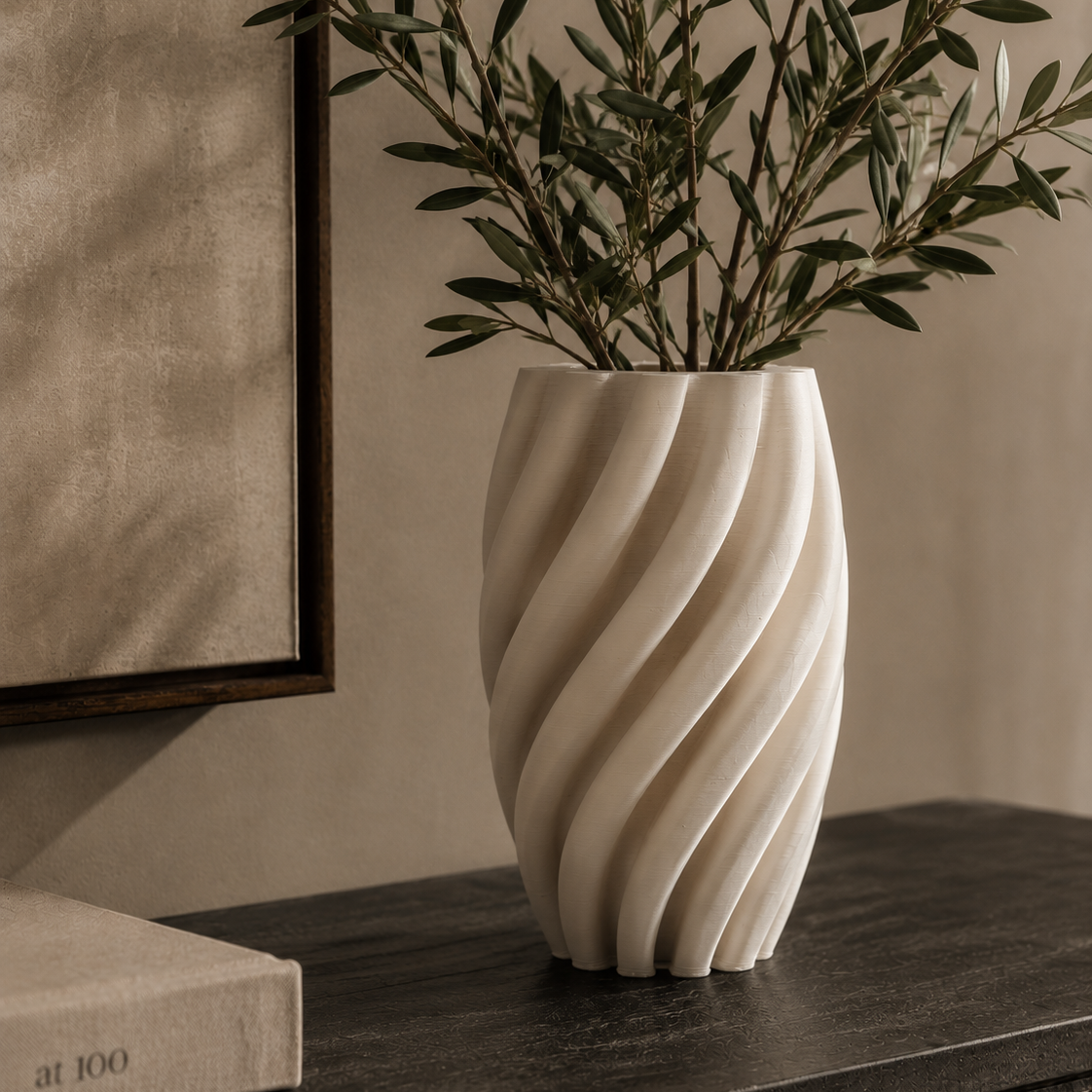 Macado White Ceramic Vase by Liang & Eimil