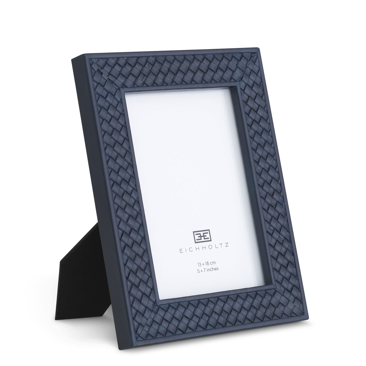 Picture Frame Nivo blue leather set of 2 by Eichholtz