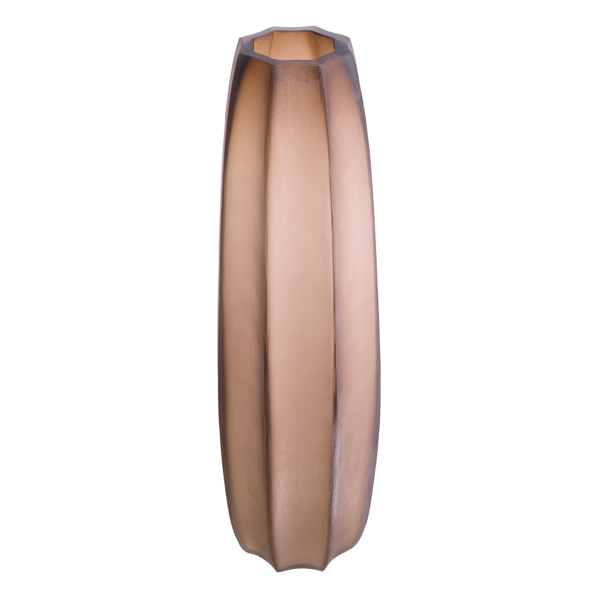 Vase Tiara L brown glass by Eichholtz