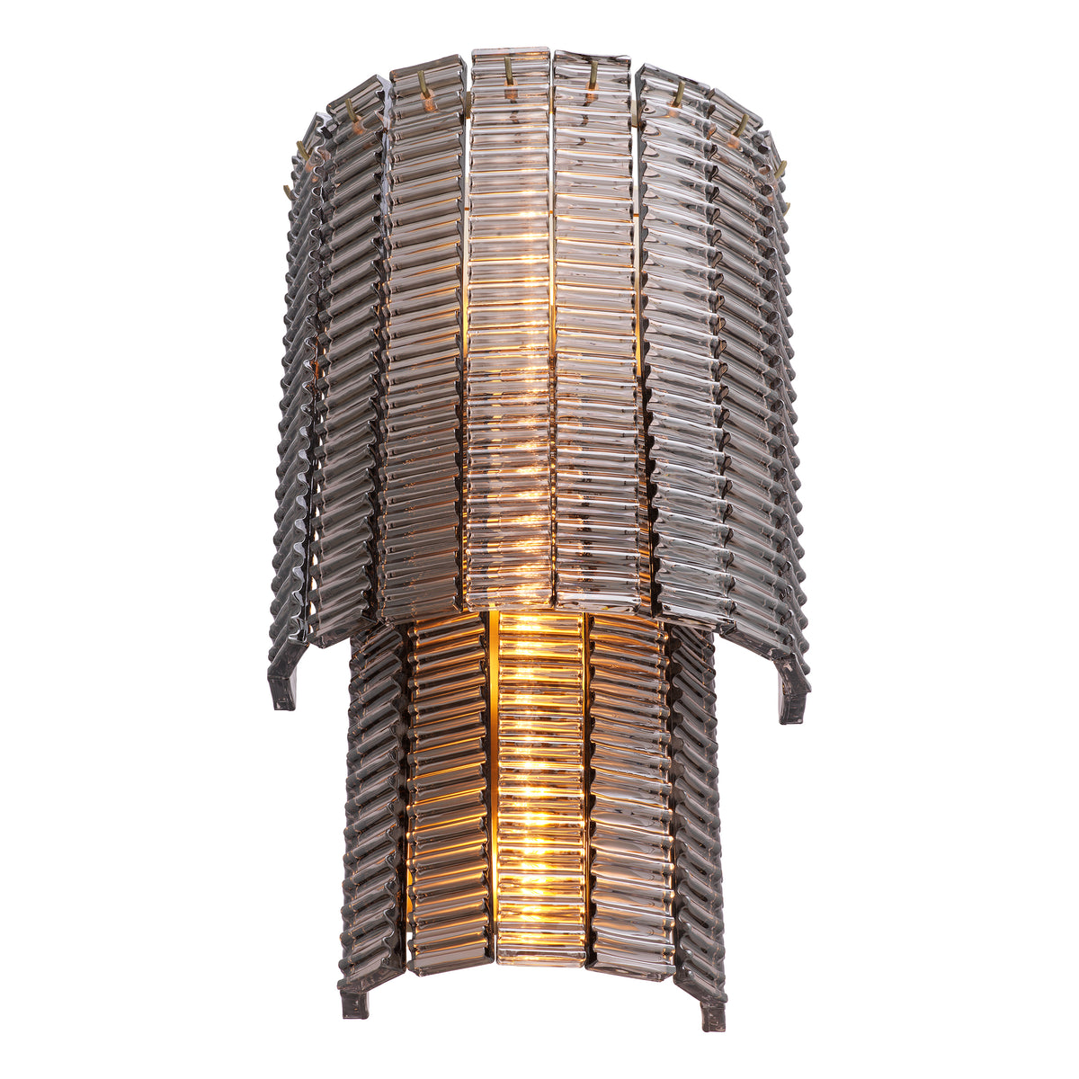 Wall Lamp Imperial brushed brass finish smoke glass by Eichholtz