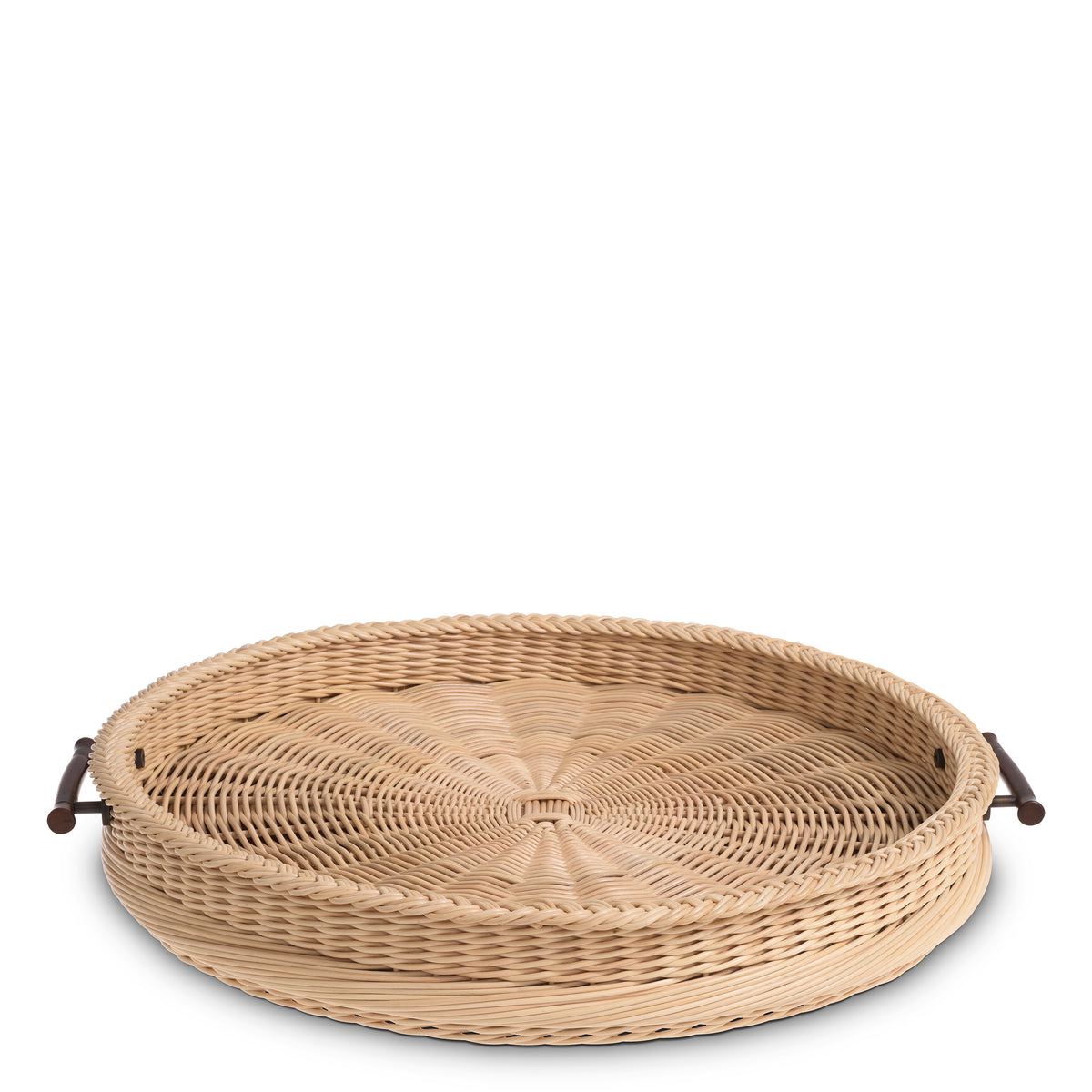 Tray Vimini S natural rattan by Eichholtz