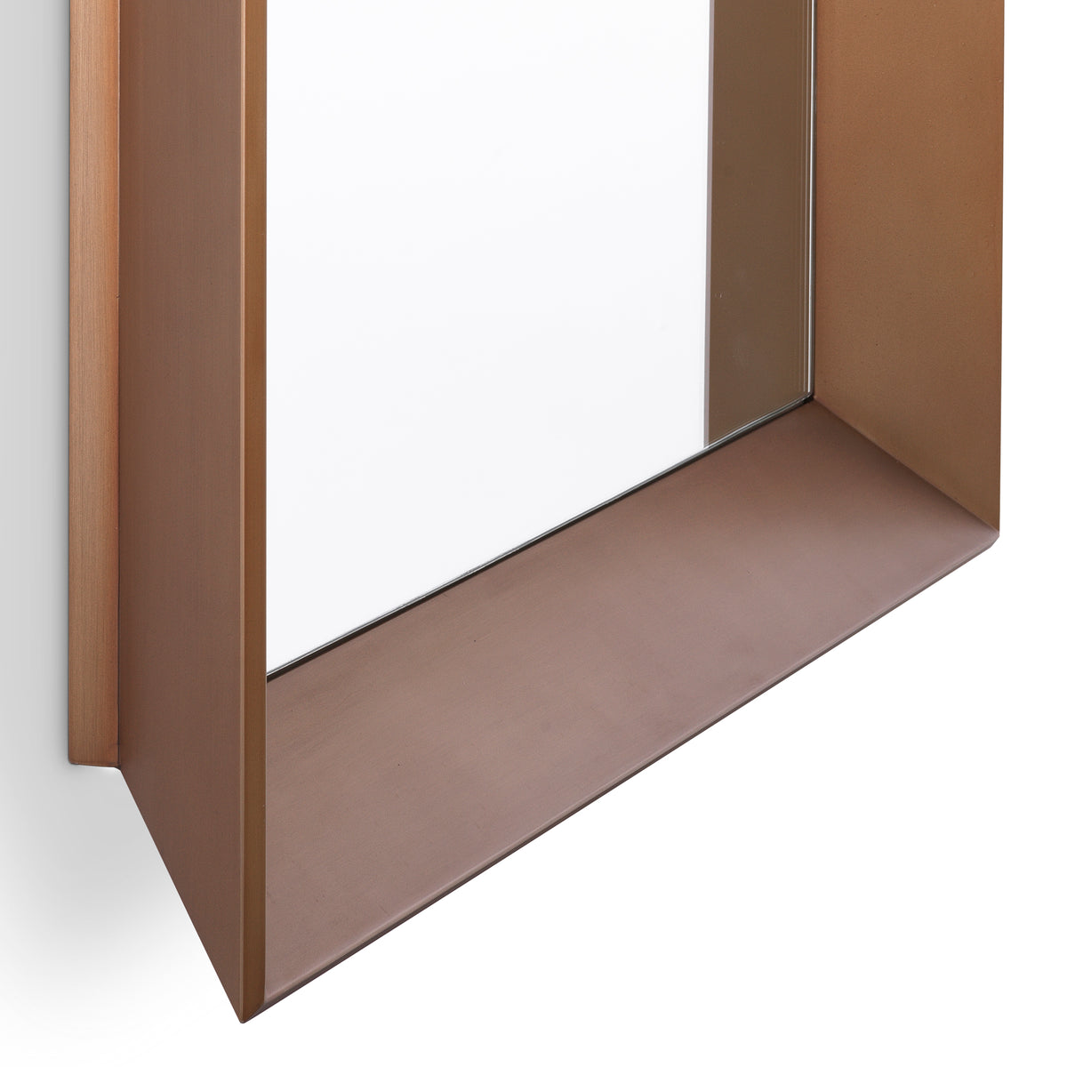 Mirror Othello square brushed brass finish by Eichholtz