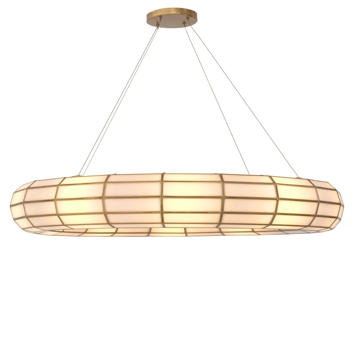 Chandelier Ronco antique brass finish by Eichholtz