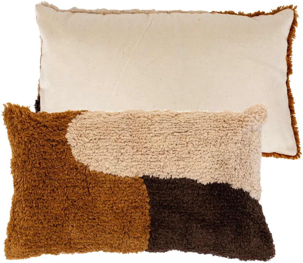 Didsbury Tufted Abstract Cushion 30x50cm - Neutral Malini