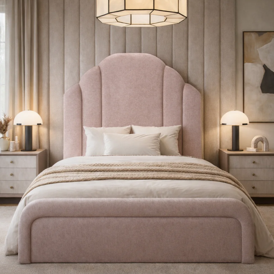 Roseberry Headboard Lavender Velvet by Liang & Eimil