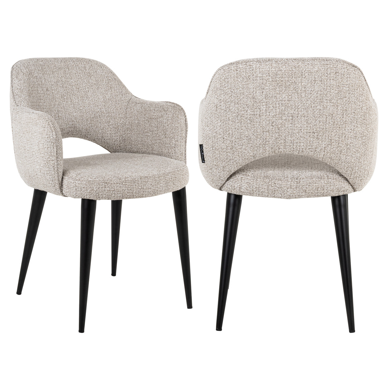Dining chair Giovanna natural fancy fire retardant by Richmond Interiors