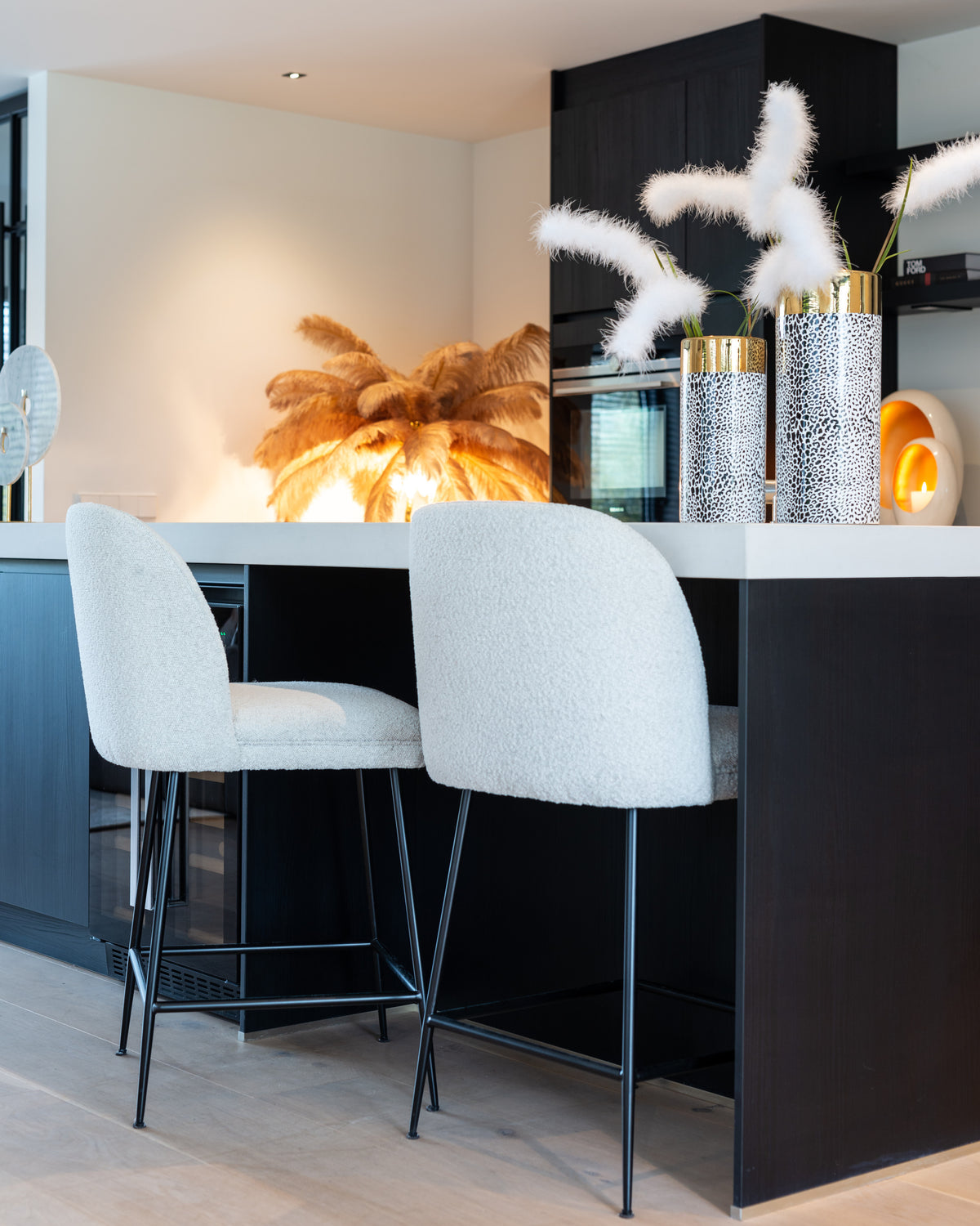 Counter stool Pullitzer moss labyrinth by Richmond Interiors