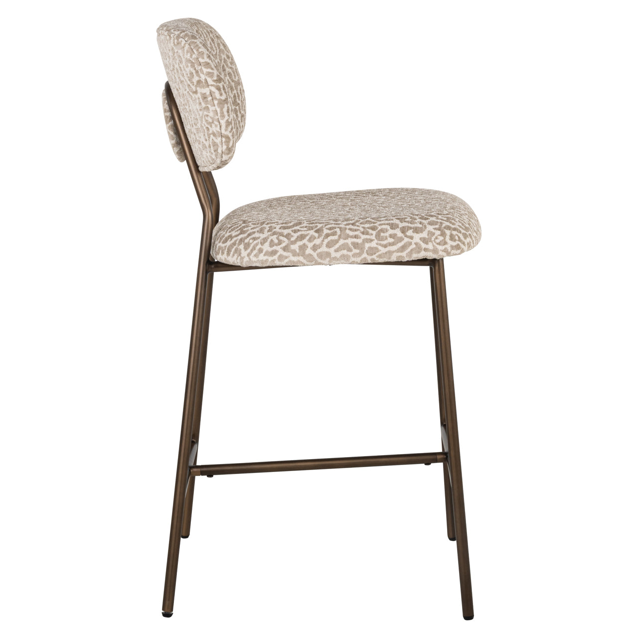 Xenia Beige Leopard Counter Stool (Set of 2) by Richmond Interiors