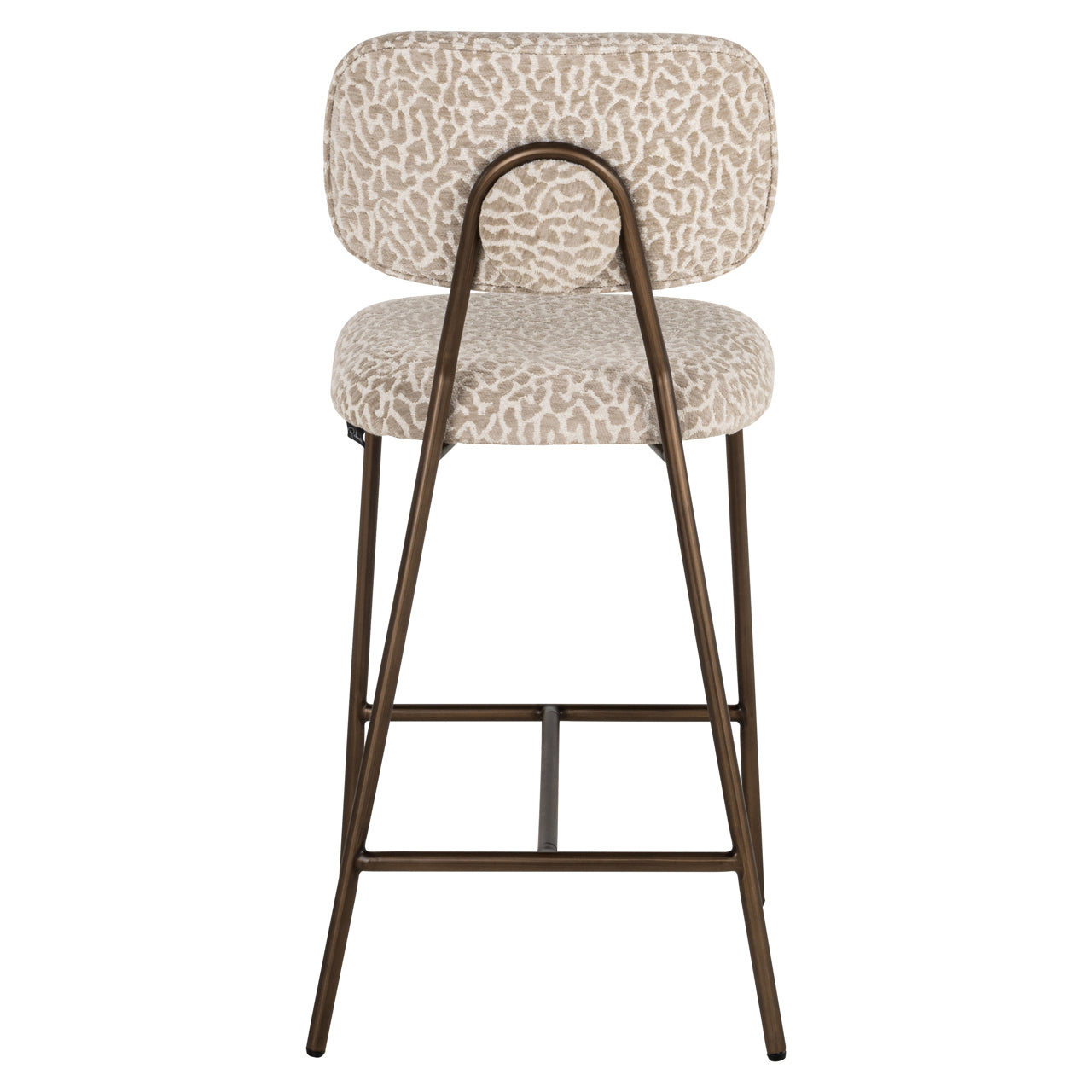 Xenia Beige Leopard Counter Stool (Set of 2) by Richmond Interiors