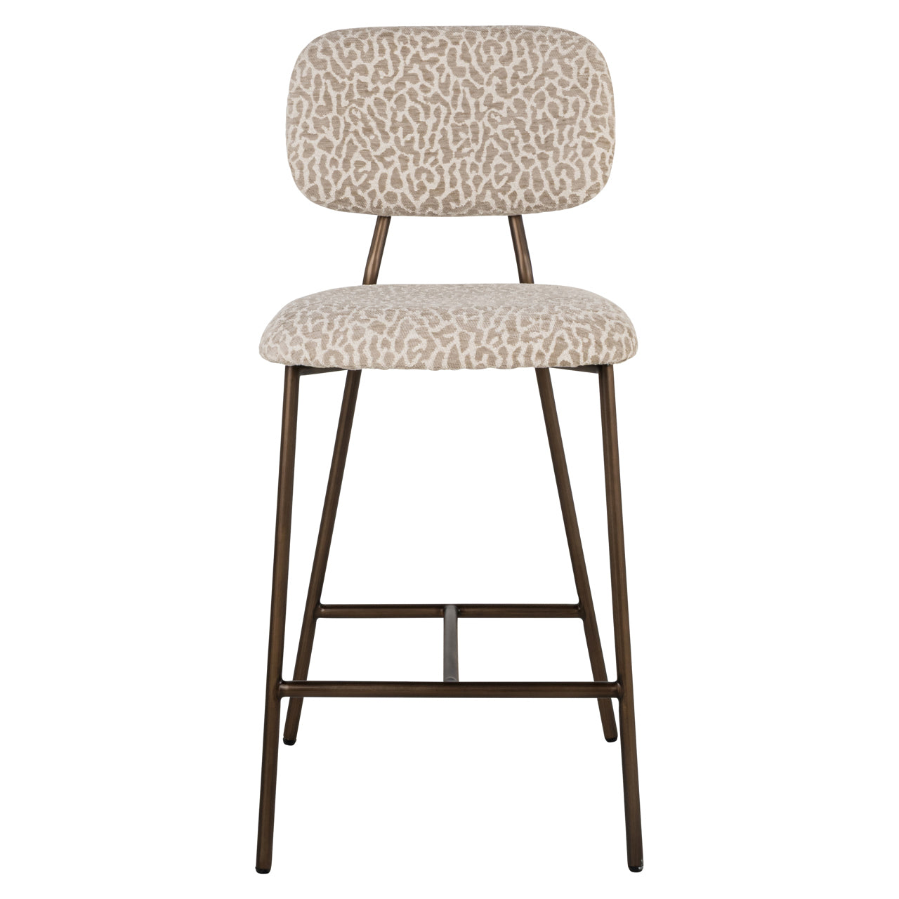 Xenia Beige Leopard Counter Stool (Set of 2) by Richmond Interiors
