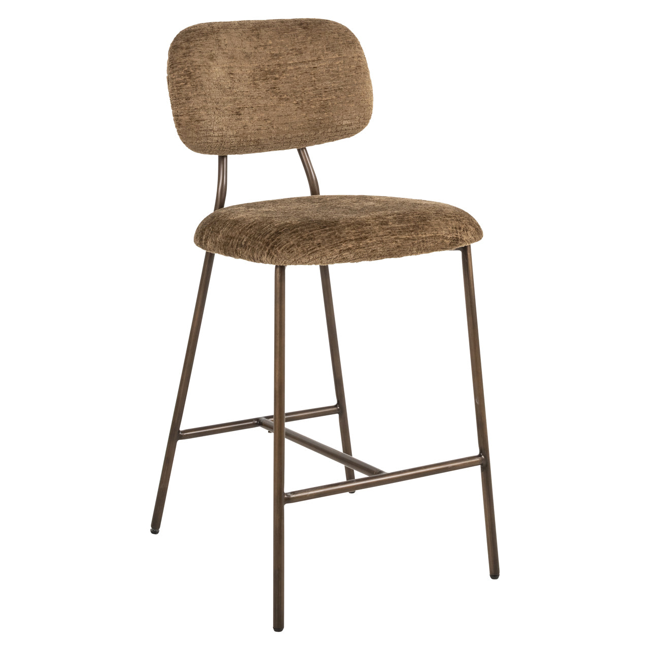 Counter stool Xenia brandy fusion fire retardant (Set of 2) by Richmond Interiors