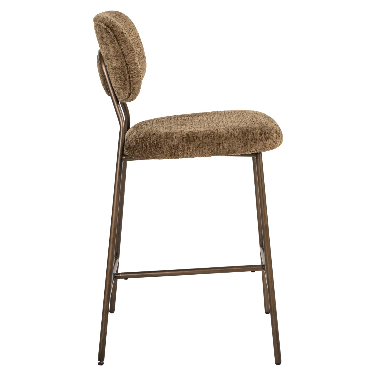 Counter stool Xenia brandy fusion fire retardant (Set of 2) by Richmond Interiors