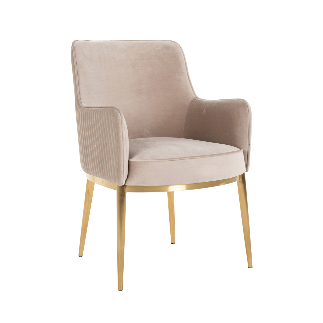Dining chair Breeze khaki velvet fire retardant (Set of 2) by Richmond Interiors