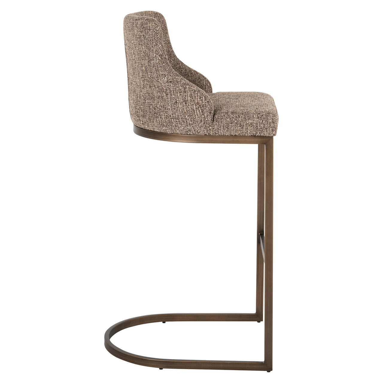 Bar stool Bolton brown tweed (Set of 2) by Richmond Interiors