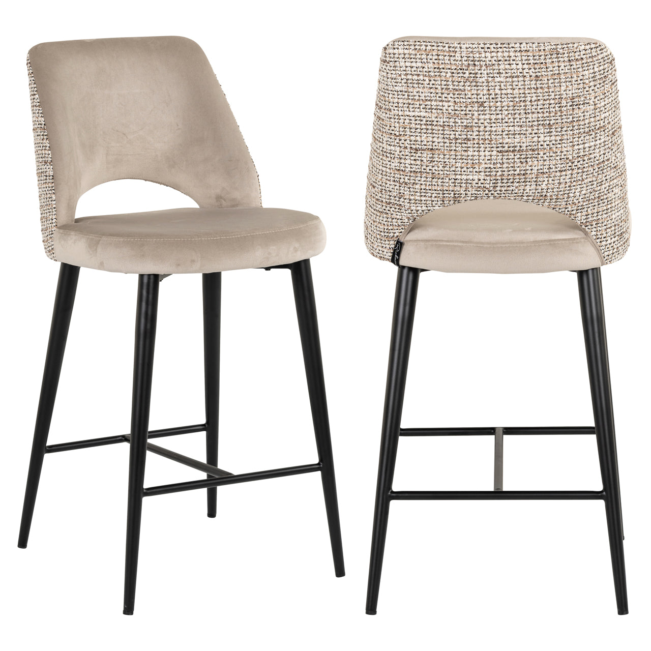 Counter stool Tabitha trendy nature fire retardant by Richmond Interiors