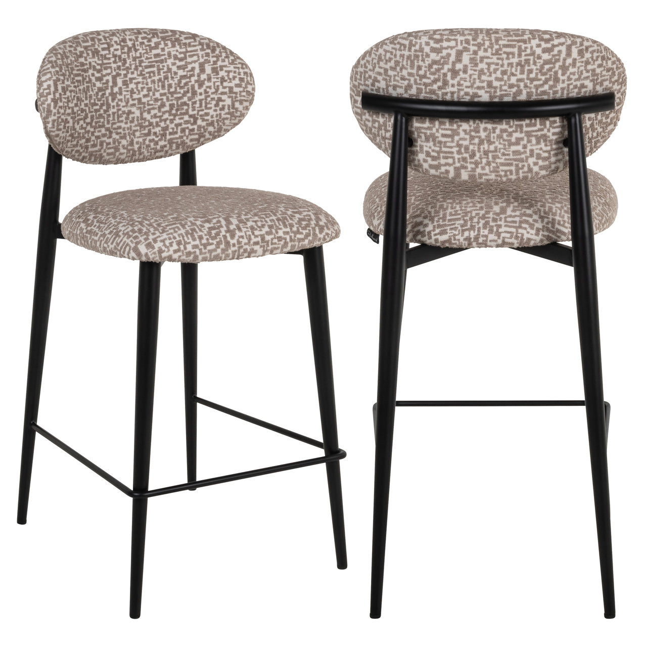 Counter stool Dantes natural geo fire retardant by Richmond Interiors