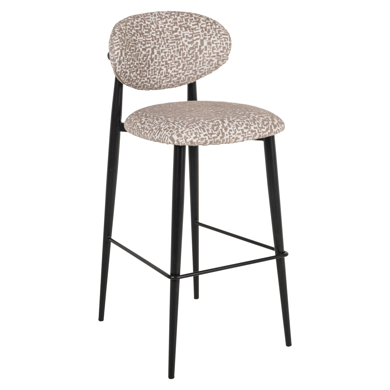 Dantes Natural Geo Bar stool by Richmond Interiors