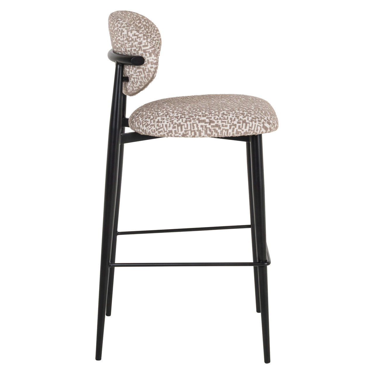 Dantes Natural Geo Bar stool by Richmond Interiors