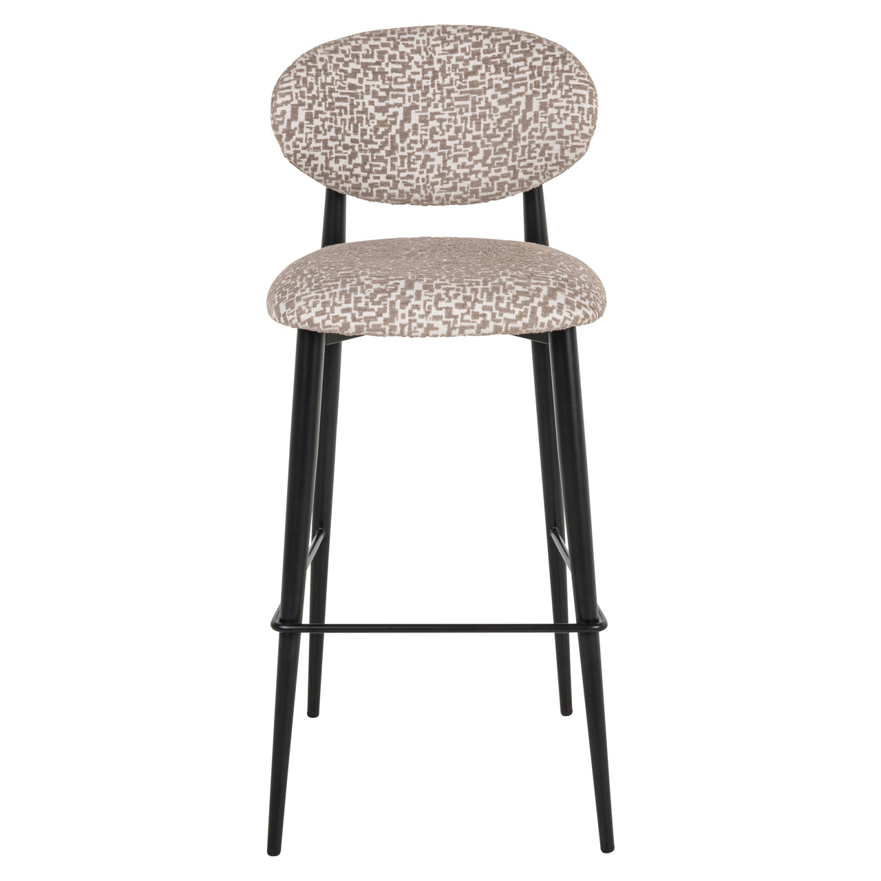 Dantes Natural Geo Bar stool by Richmond Interiors