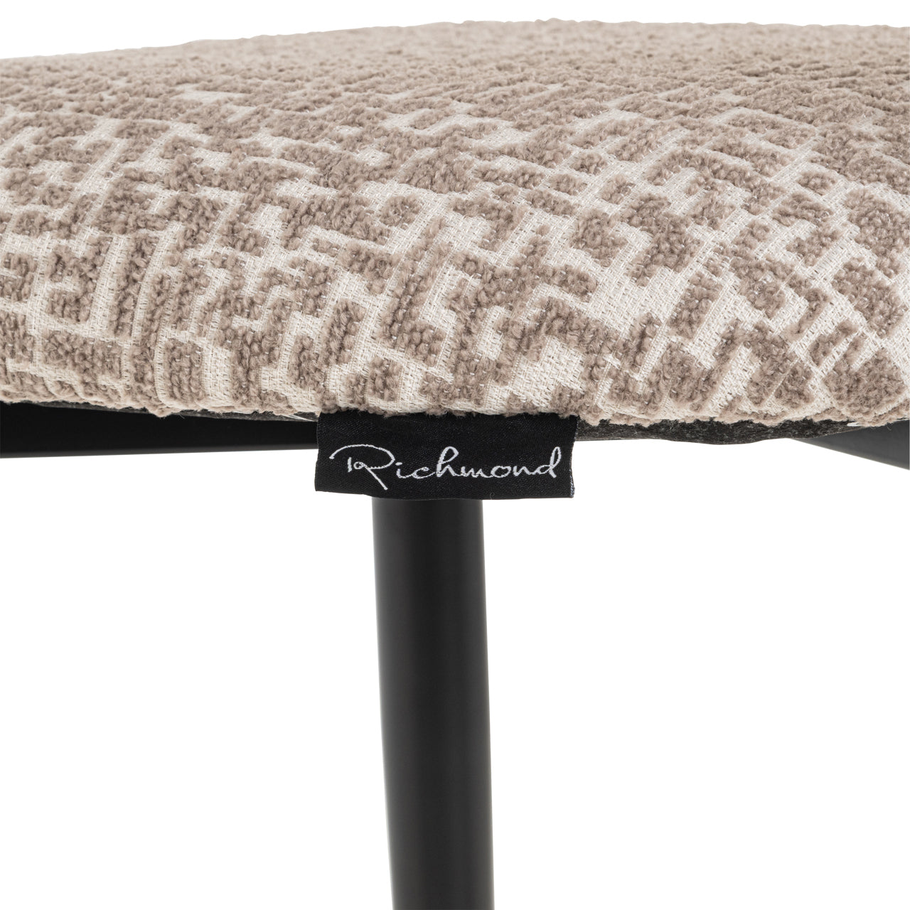 Dantes Natural Geo Bar stool by Richmond Interiors