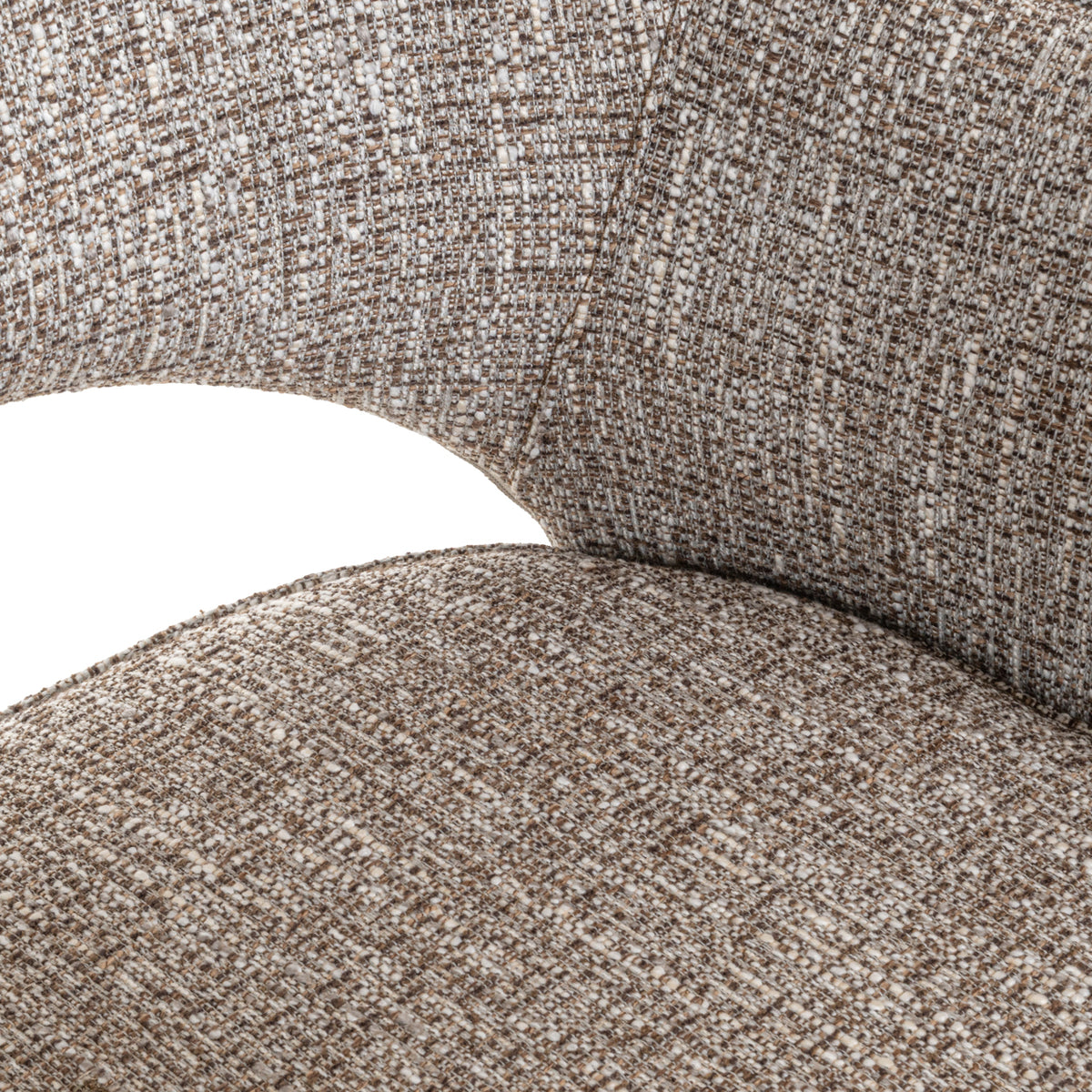 Dining chair Ginerva earth tweed swivel by Richmond Interiors