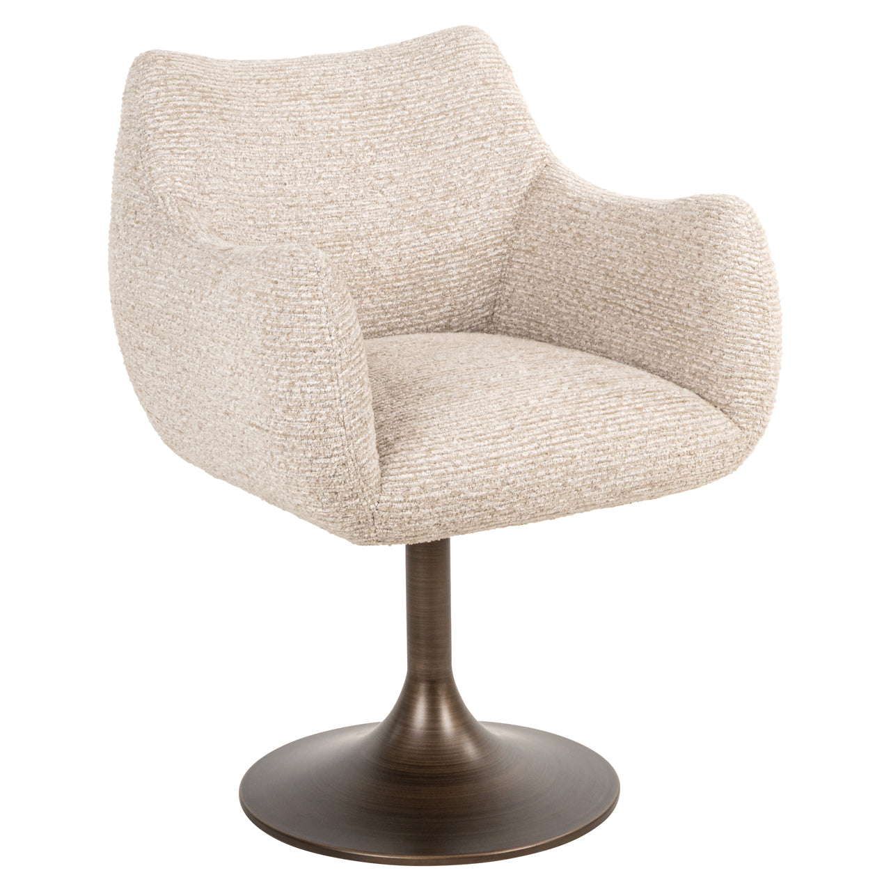 Dining chair Aldo natural linear swivel by Richmond Interiors