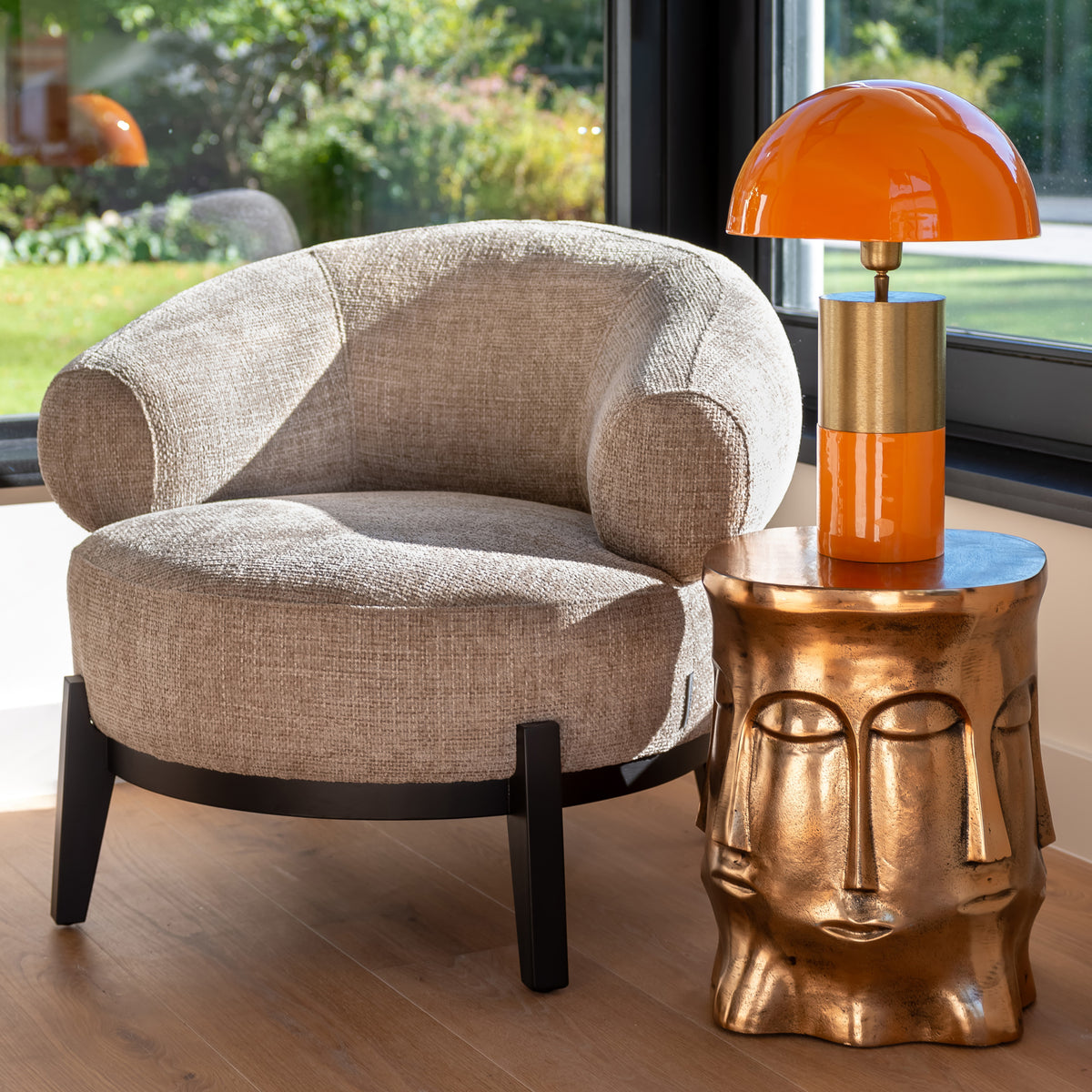 Lounge chair Montana moss labyrinth by Richmond Interiors