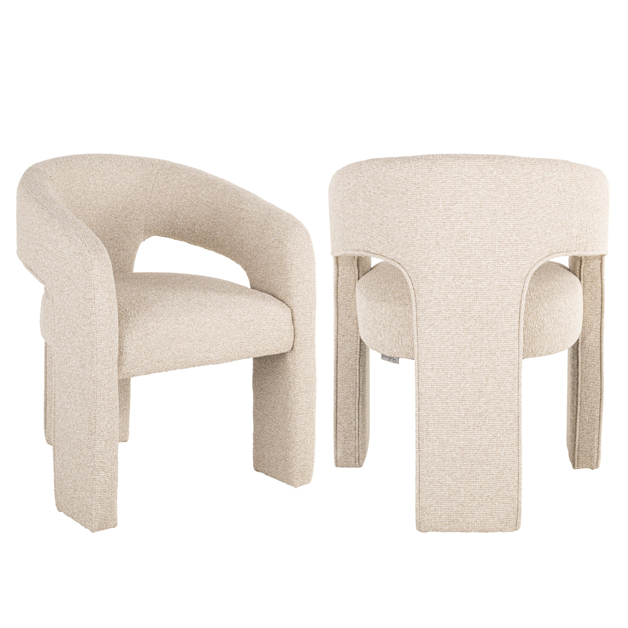 Dining chair Belle biscotti fire retardant by Richmond Interiors