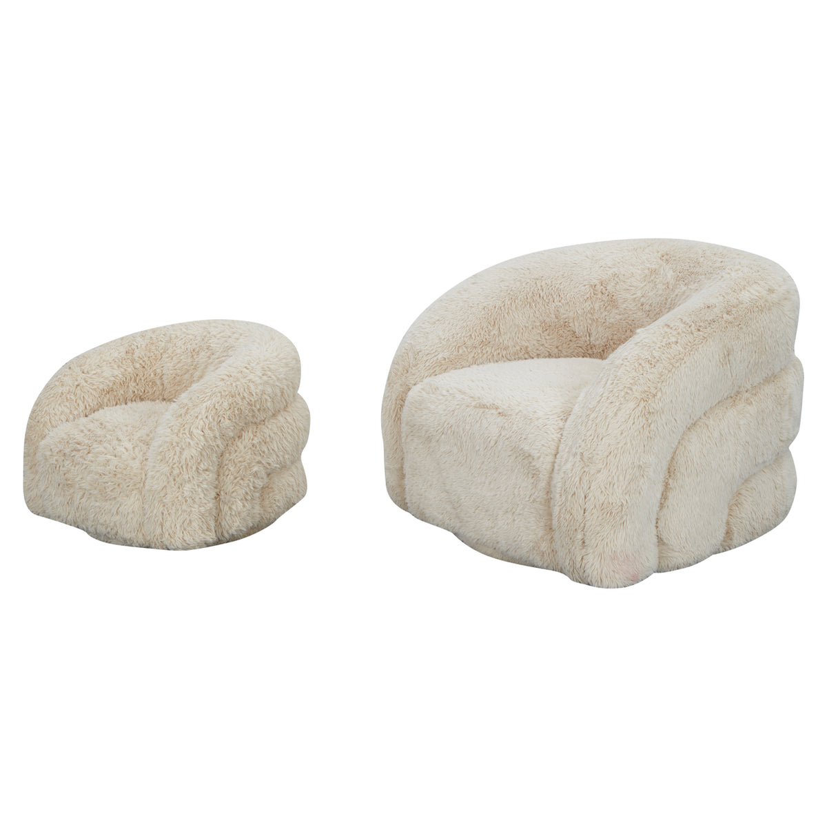 Lounge chair Lenny yakety sand swivel kids by Richmond Interiors