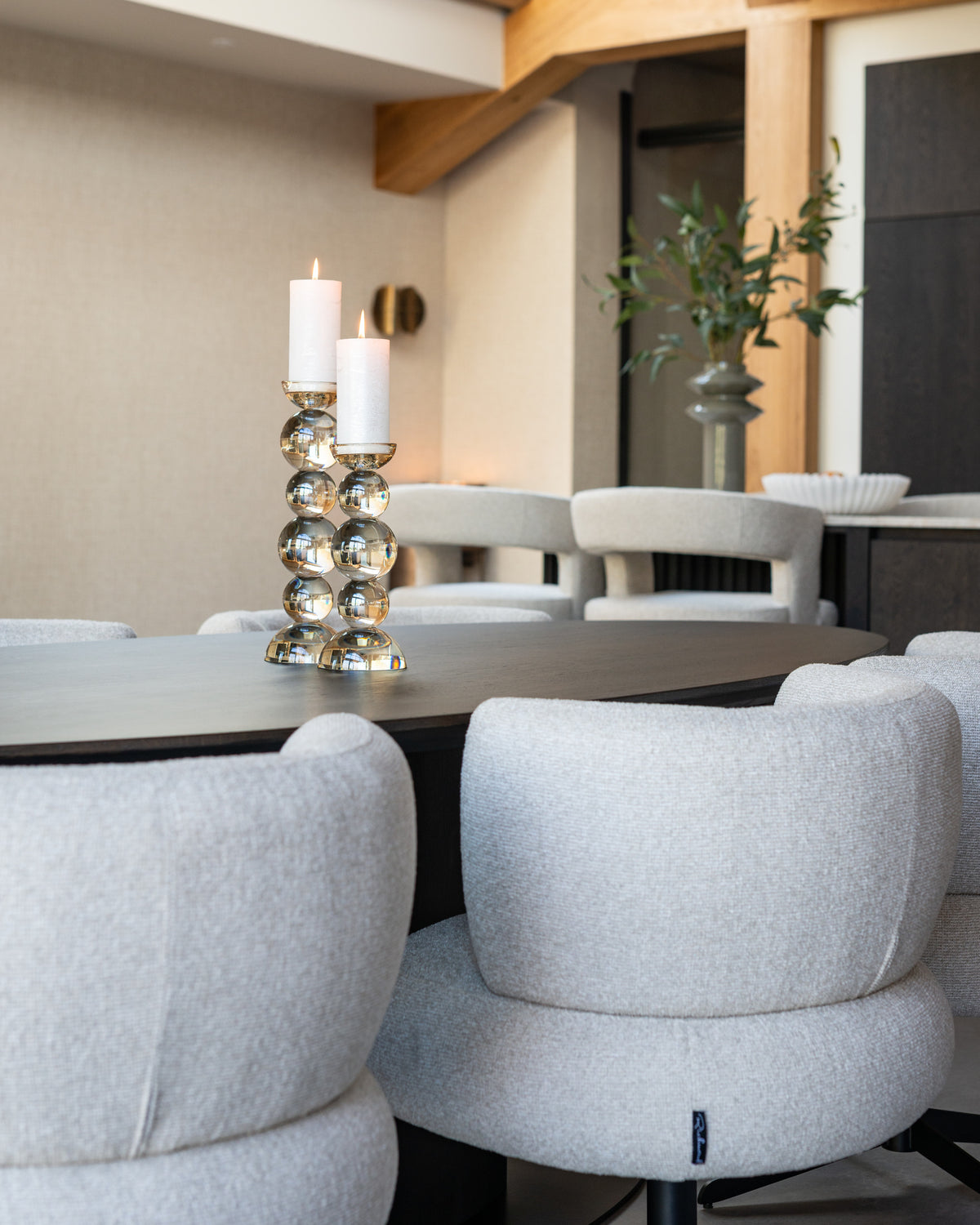 Dining chair Alexis biscotti swivel by Richmond Interiors
