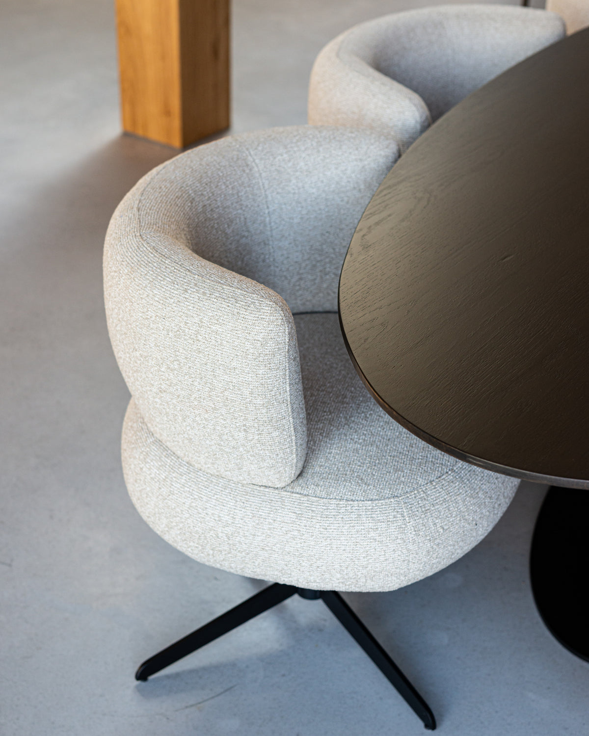 Dining chair Alexis biscotti swivel by Richmond Interiors