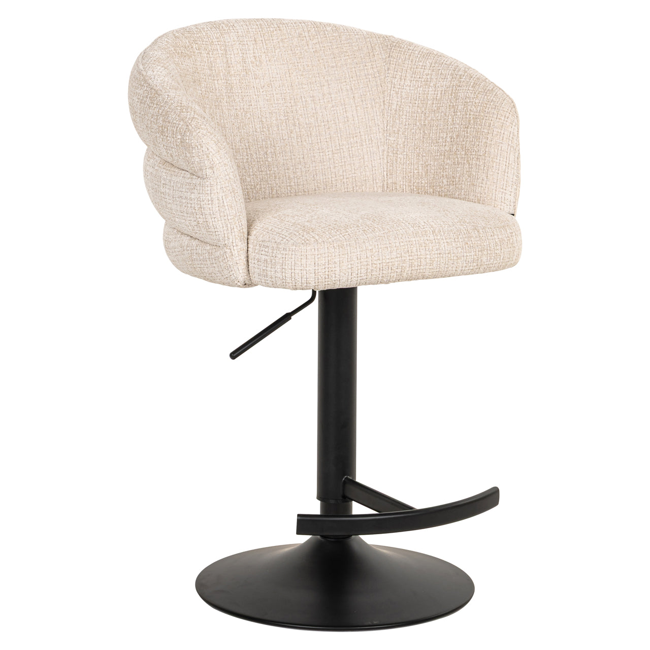 Nikki Niagara Beige Swivel Bar Stool by Richmond Interiors