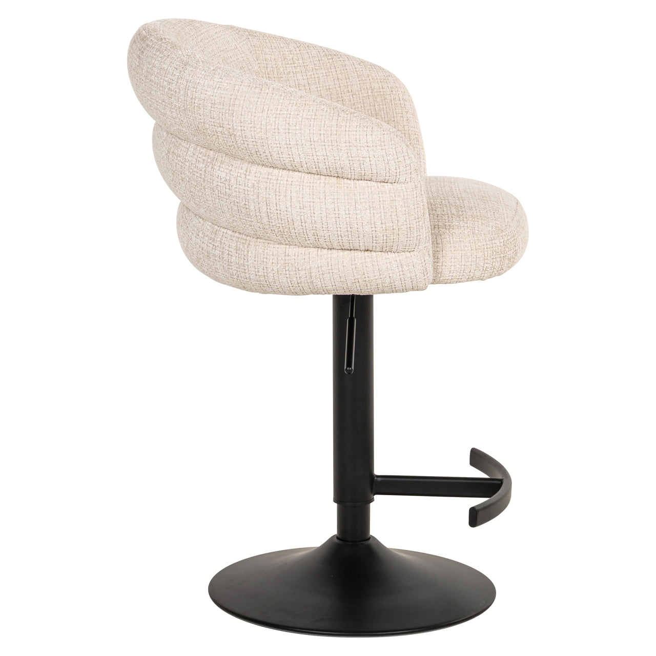 Nikki Niagara Beige Swivel Bar Stool by Richmond Interiors