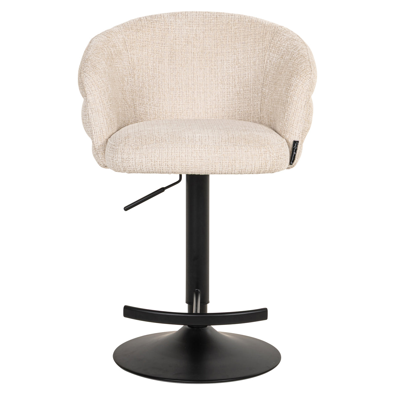 Nikki Niagara Beige Swivel Bar Stool by Richmond Interiors
