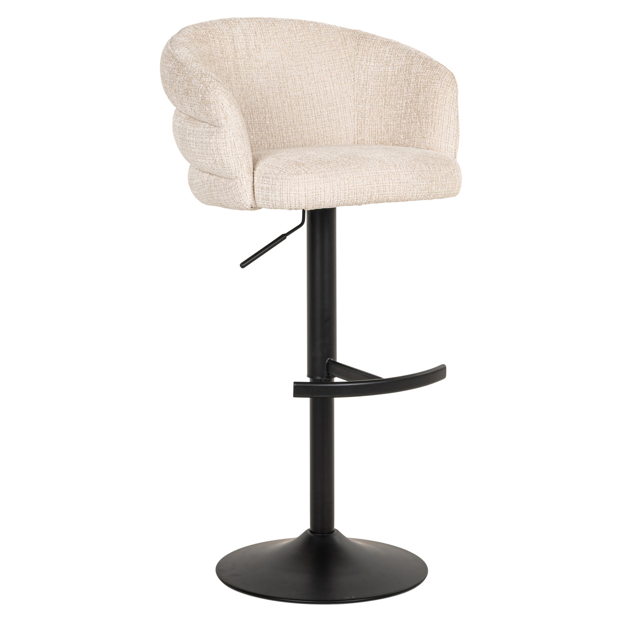 Nikki Niagara Beige Swivel Bar Stool by Richmond Interiors