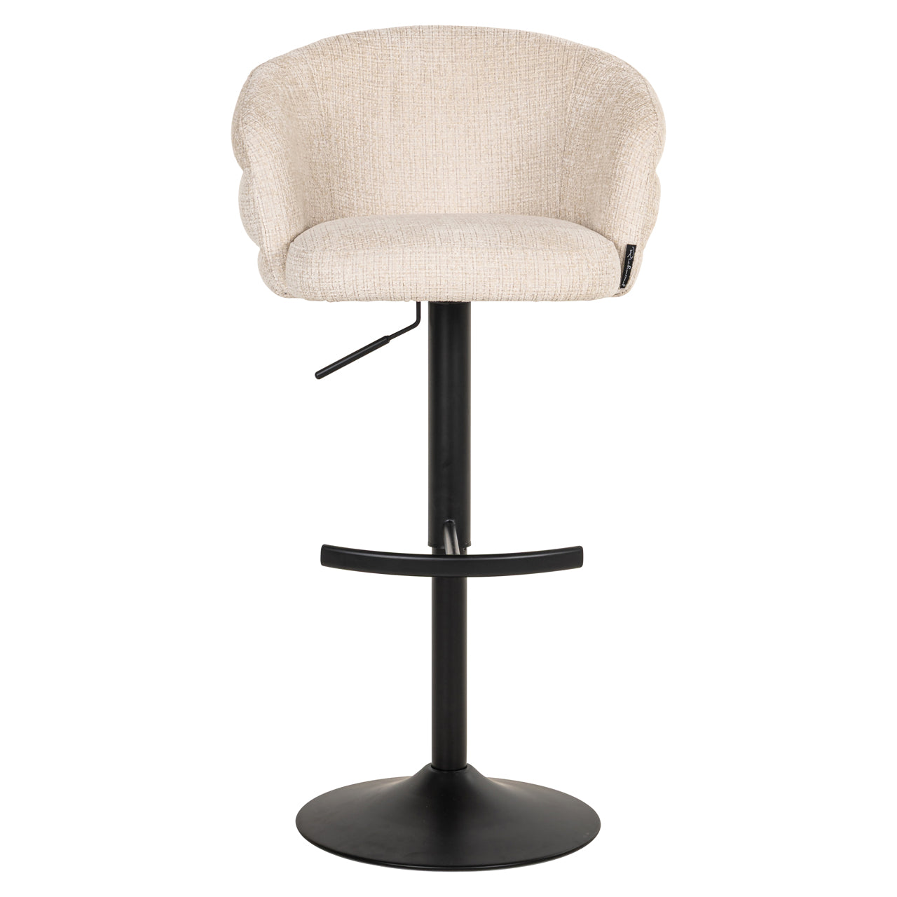 Nikki Niagara Beige Swivel Bar Stool by Richmond Interiors