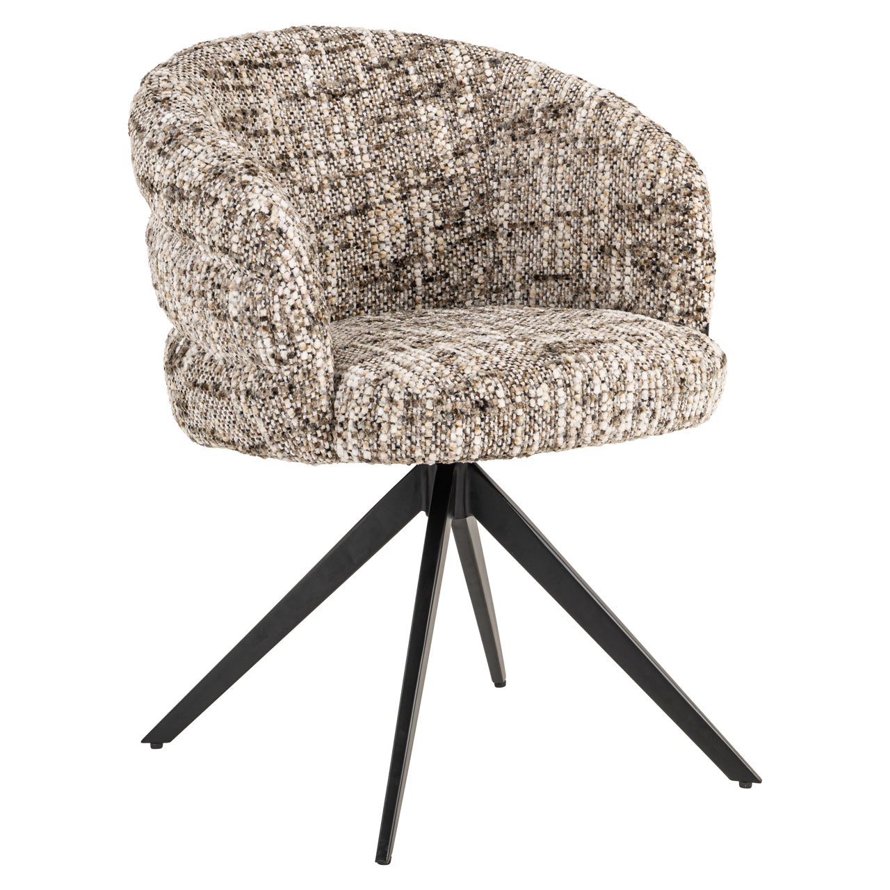 Dining chair Serenity brown omara swivel fire retardant by Richmond Interiors