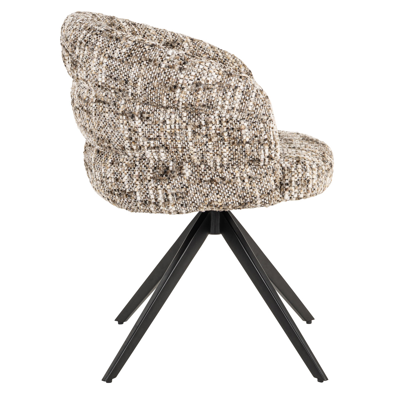 Dining chair Serenity brown omara swivel fire retardant by Richmond Interiors
